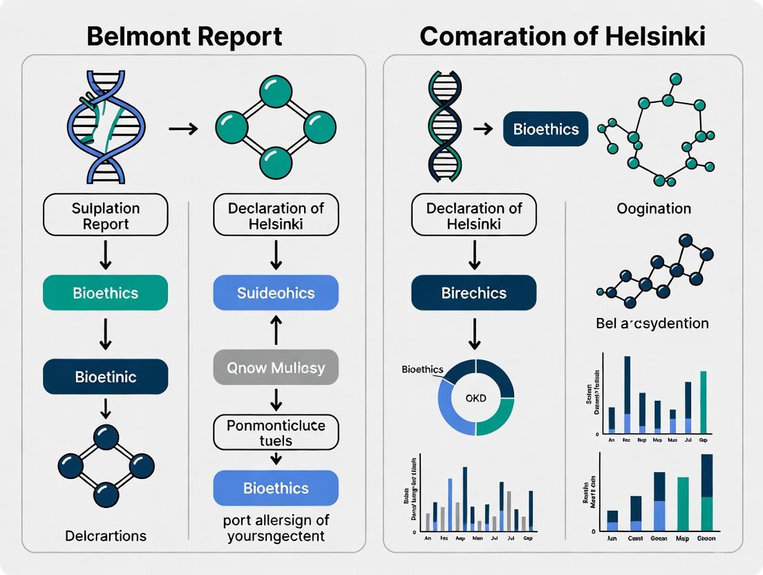 Belmont Report vs Declaration of Helsinki: A Researcher's Guide to Ethical Frameworks