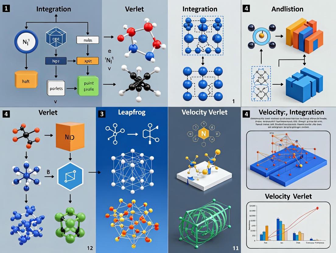 Comparative Analysis of Molecular Dynamics Integration Algorithms: From Foundational Principles to Advanced Applications in Drug Discovery
