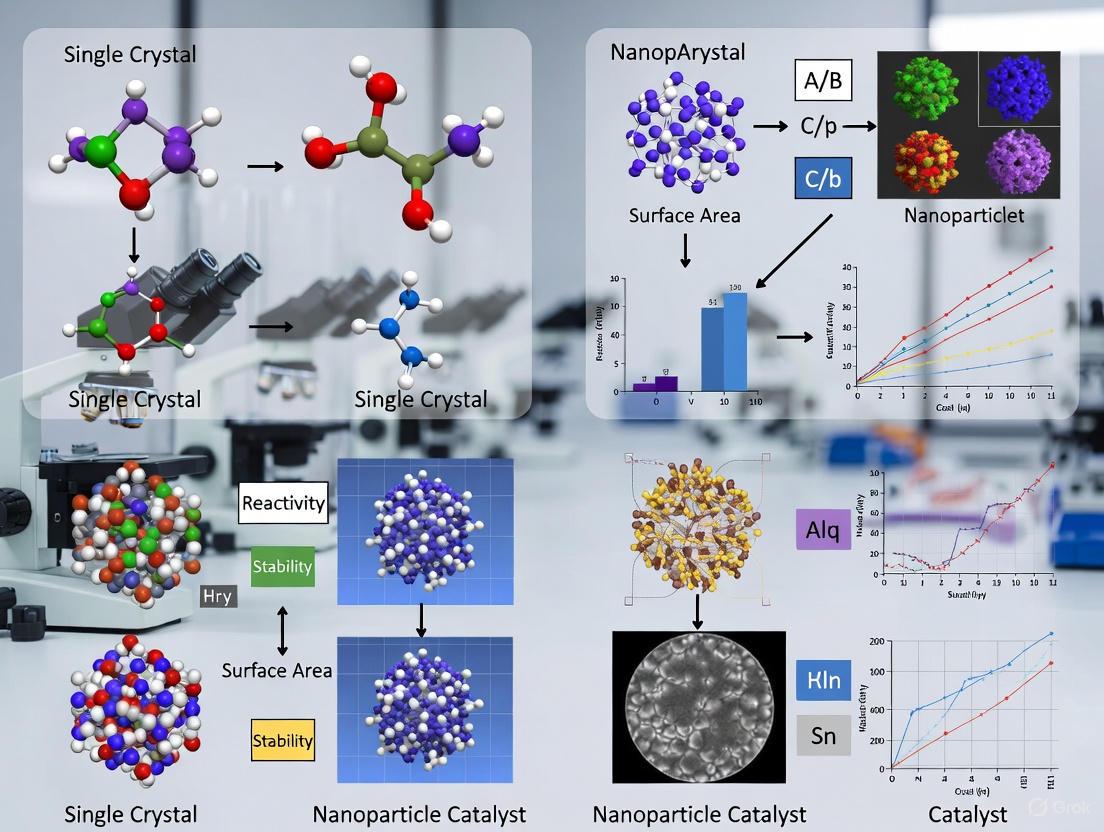 Single Crystal vs Nanoparticle Catalysts: A Comprehensive Guide to Mechanisms, Applications, and Performance Optimization