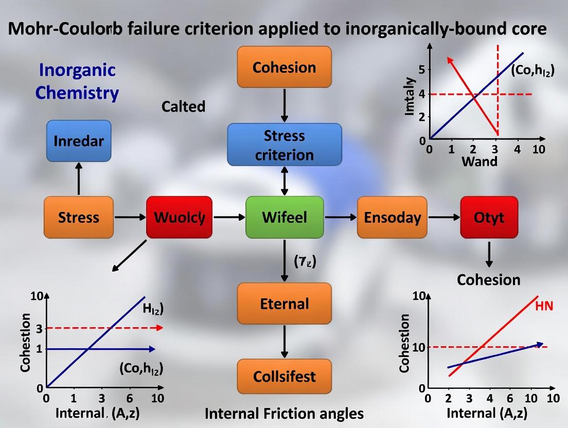 Beyond Soil Mechanics: Applying the Mohr-Coulomb Failure Criterion to Inorganically-Bound Pharmaceutical Core Materials