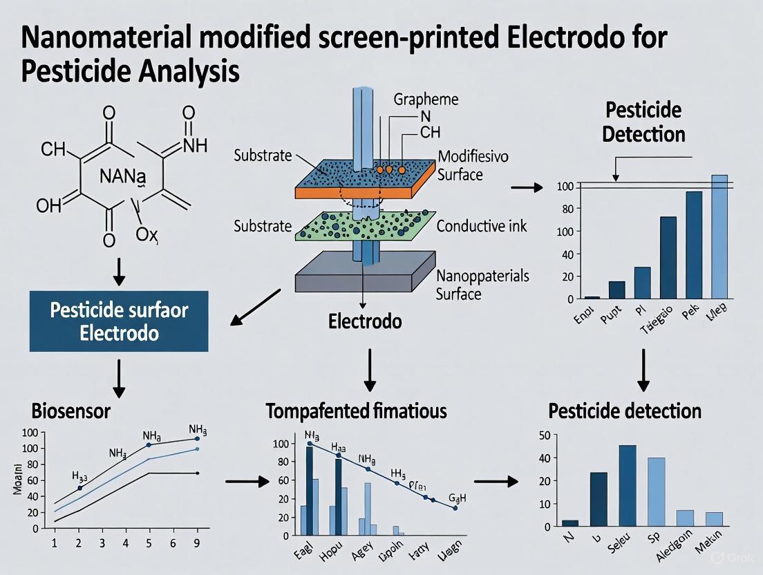 Nanomaterial-Modified Screen-Printed Electrodes for Advanced Pesticide Analysis: From Fundamentals to Biomedical Applications