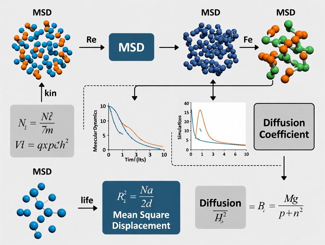 Mean Squared Displacement (MSD) in Biomedical Research: From Derivation to Advanced Applications in Drug Development