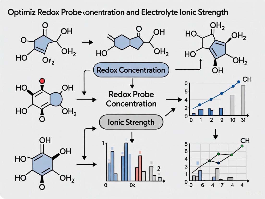 Optimizing Redox Probe Concentration and Electrolyte Ionic Strength for Enhanced Biosensor Performance
