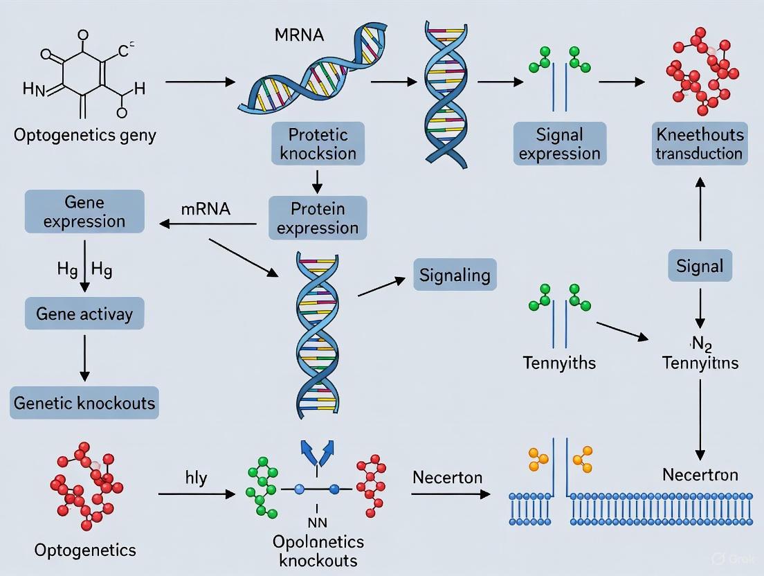 Optogenetics vs. Genetic Knockouts: A Strategic Guide for Signaling Studies in Neuroscience and Drug Discovery