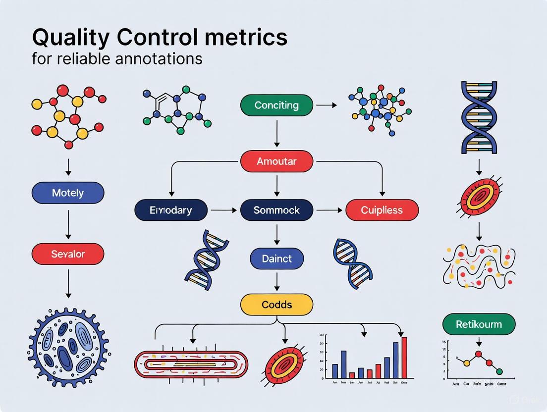 Ensuring AI Reliability in Drug Development: A Guide to Quality Control Metrics for Data Annotation