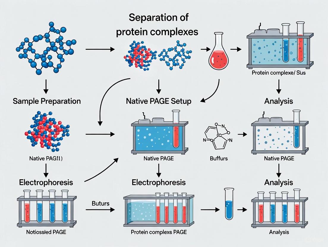 Native PAGE for Protein Complexes: A Comprehensive Guide from Principles to Advanced Applications