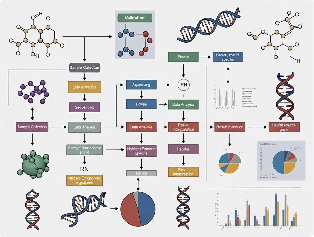 Validating Ecogenomic Signatures: From Microbial Habitats to Biomedical Applications