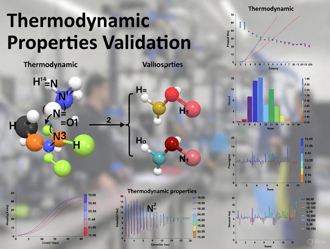 Validating Molecular Dynamics Thermodynamic Properties: From Foundational Principles to AI-Enhanced Workflows in Drug Discovery
