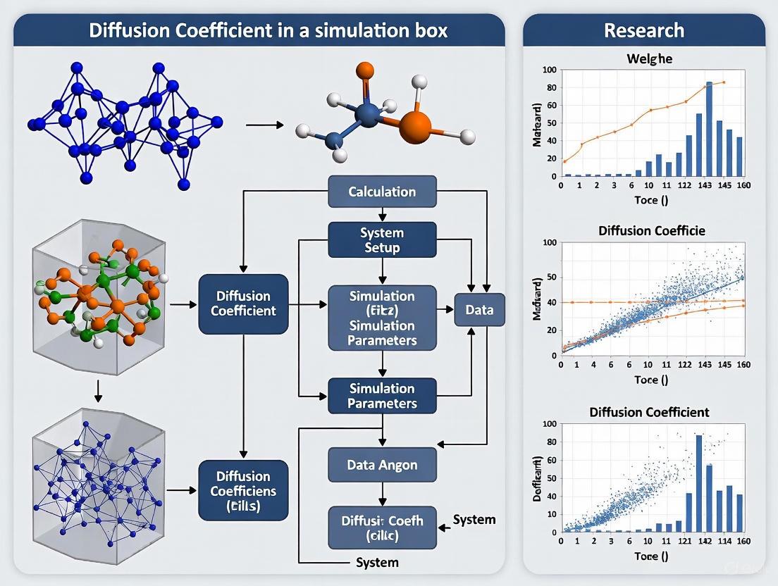 Optimal Simulation Box Size for Accurate Diffusion Coefficient Calculation: A Guide for Biomedical Researchers