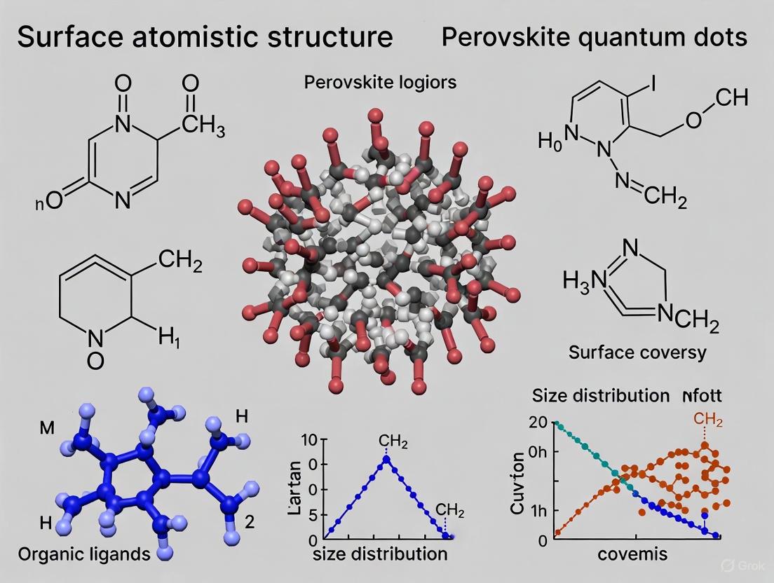 Surface Atomistic Structure of Perovskite Quantum Dots: Engineering Strategies for Biomedical Applications