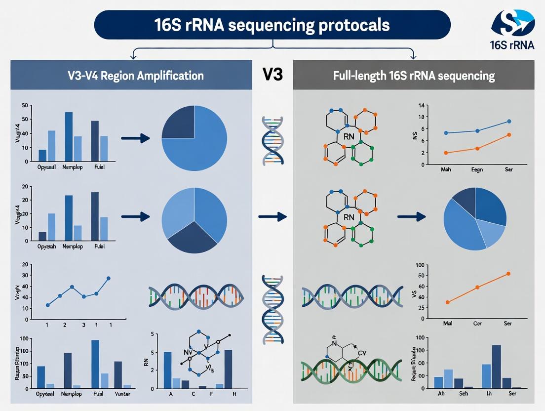 V3-V4 vs. Full-Length 16S rRNA Sequencing: Choosing the Right Protocol for Microbiome Research & Drug Development
