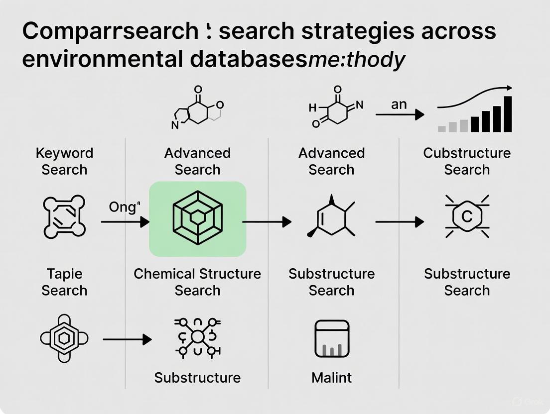 Optimizing Environmental Research: A Comparative Guide to Database Search Strategies