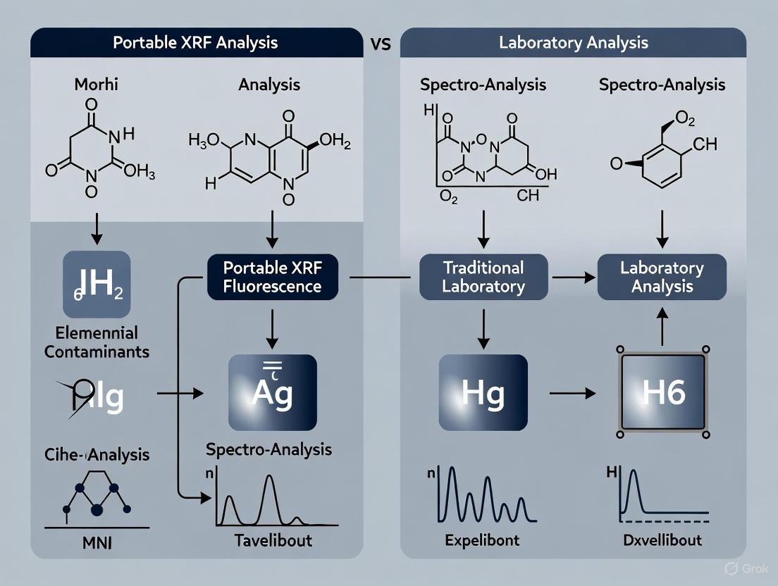 Portable XRF vs. Laboratory Analysis for Elemental Contaminants: A Strategic Guide for Pharmaceutical Professionals