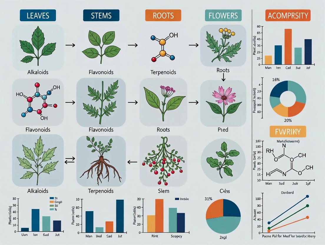 Comparative Phytochemical Profiling of Plant Parts: From Foundational Analysis to Drug Discovery Applications