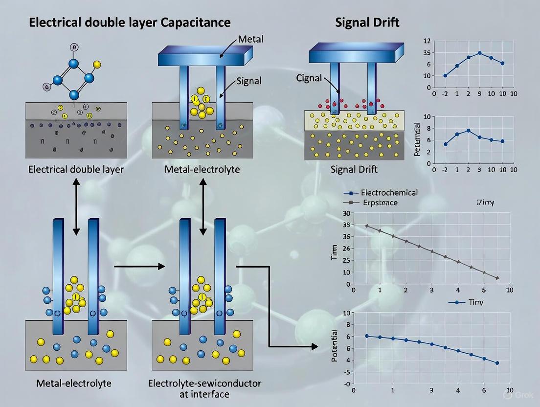 Electrical Double Layer Capacitance and Signal Drift: Mechanisms, Measurement, and Mitigation in Biomedical Sensors