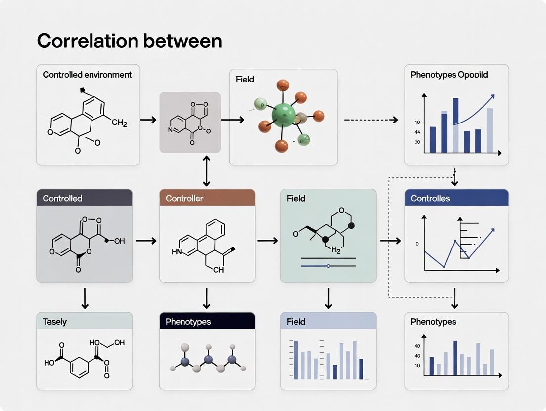 From Lab Bench to Clinic: Understanding Phenotype Correlation in Controlled vs. Natural Environments for Precision Drug Development