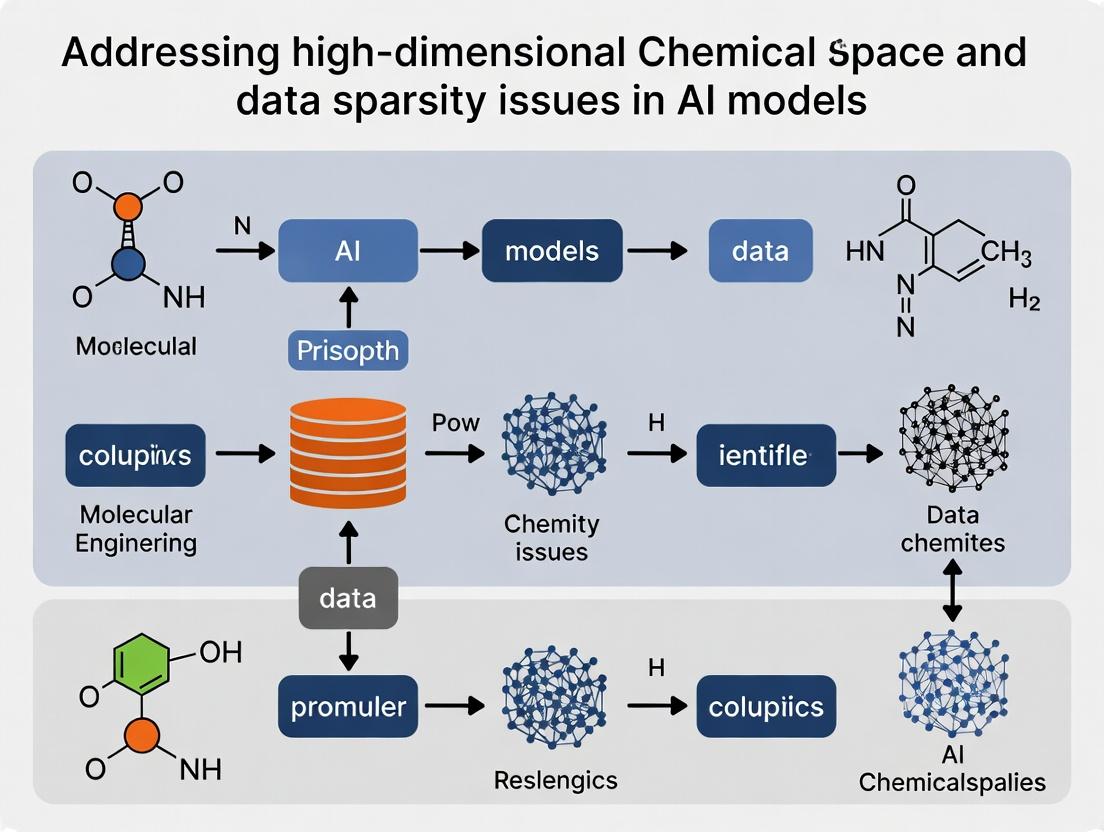 Navigating the Vast Unknown: Solving High-Dimensionality and Data Sparsity in AI for Drug Discovery