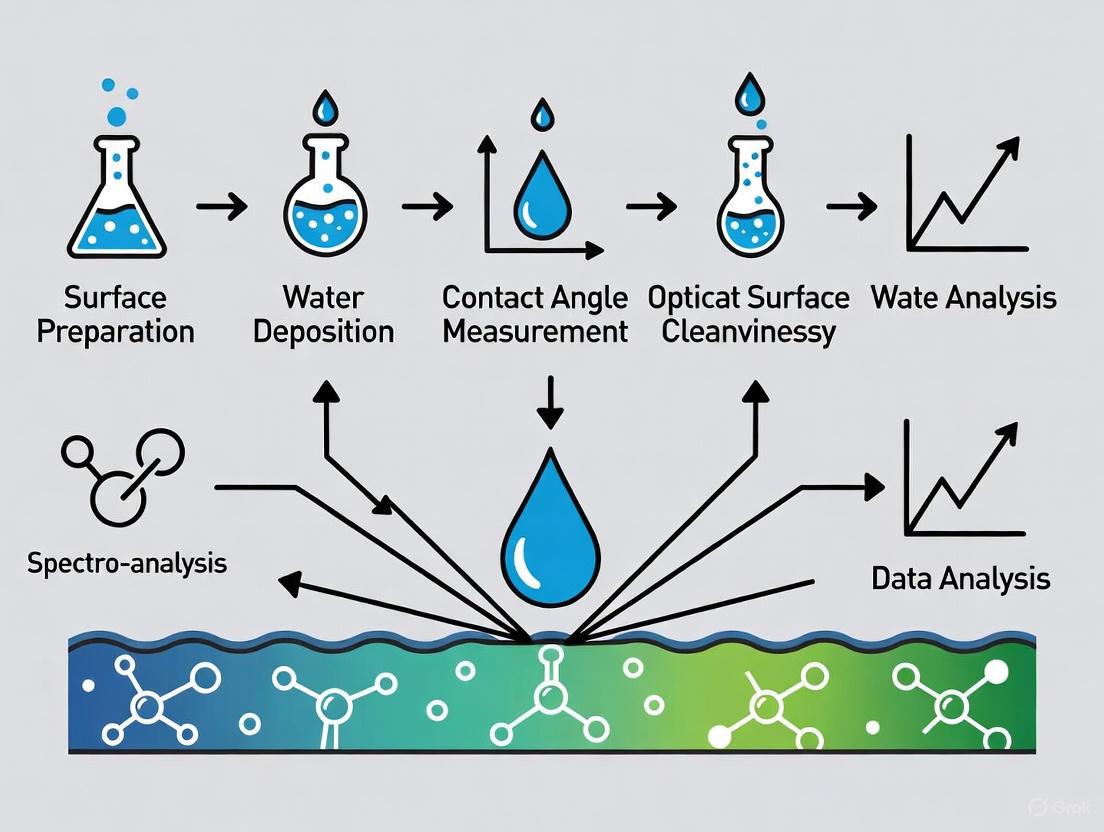 Water Contact Angle Measurement: A Quantitative Guide for Ensuring Optical Surface Cleanliness in Biomedical Applications