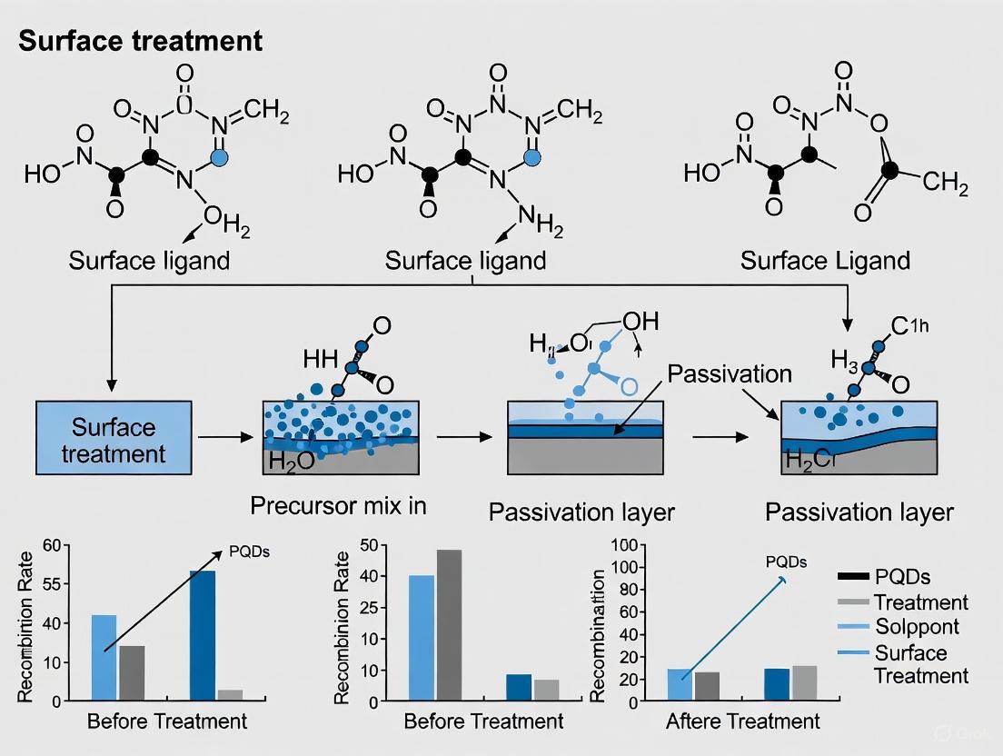Surface Treatment Strategies for Reduced Auger Recombination in Perovskite Quantum Dots