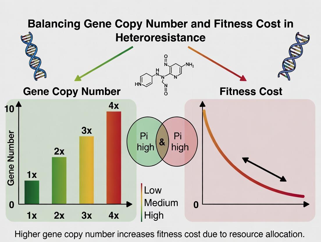 The Heteroresistance Tug-of-War: How Bacteria Optimize Gene Copy Number to Balance Fitness Cost and Survival