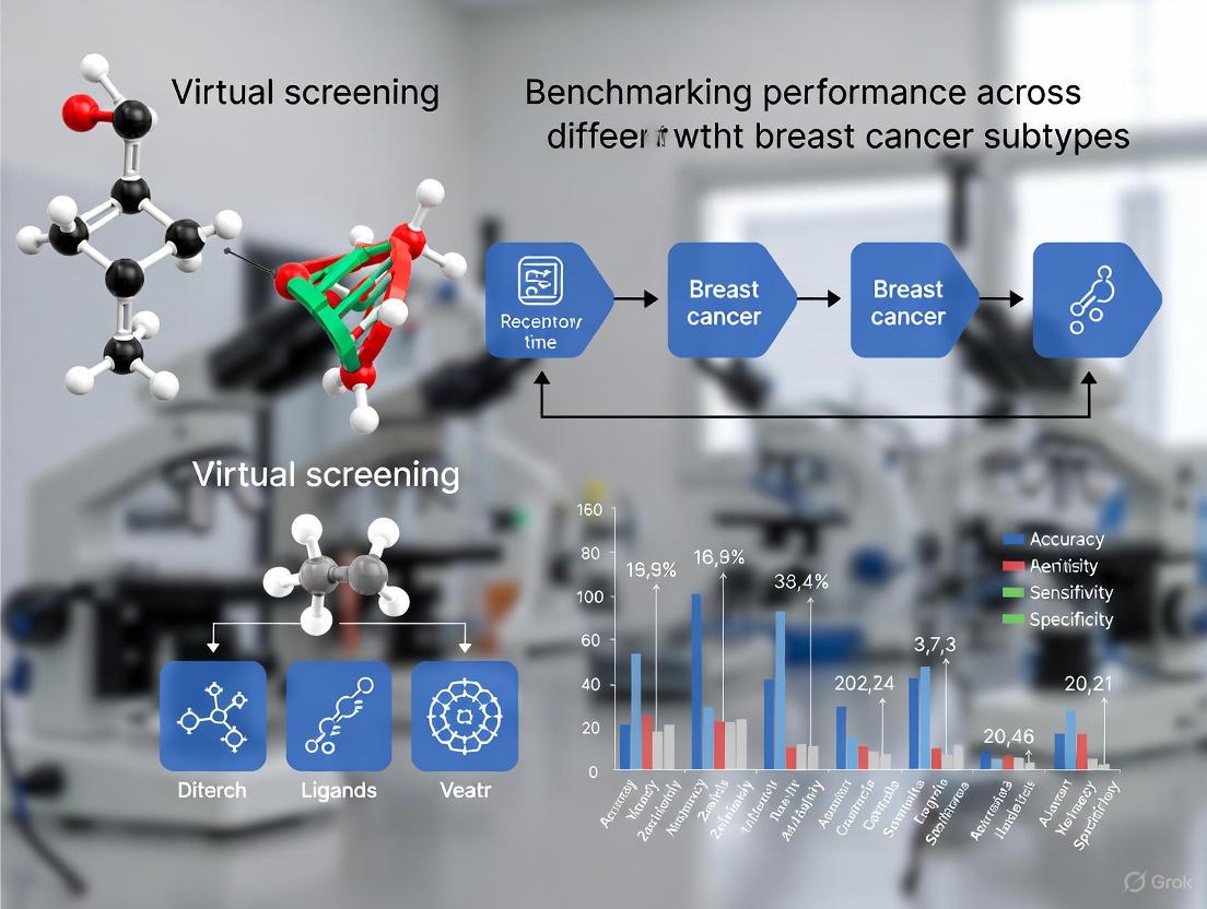 Benchmarking Virtual Screening for Breast Cancer Subtypes: Methods, Challenges, and AI-Driven Advances