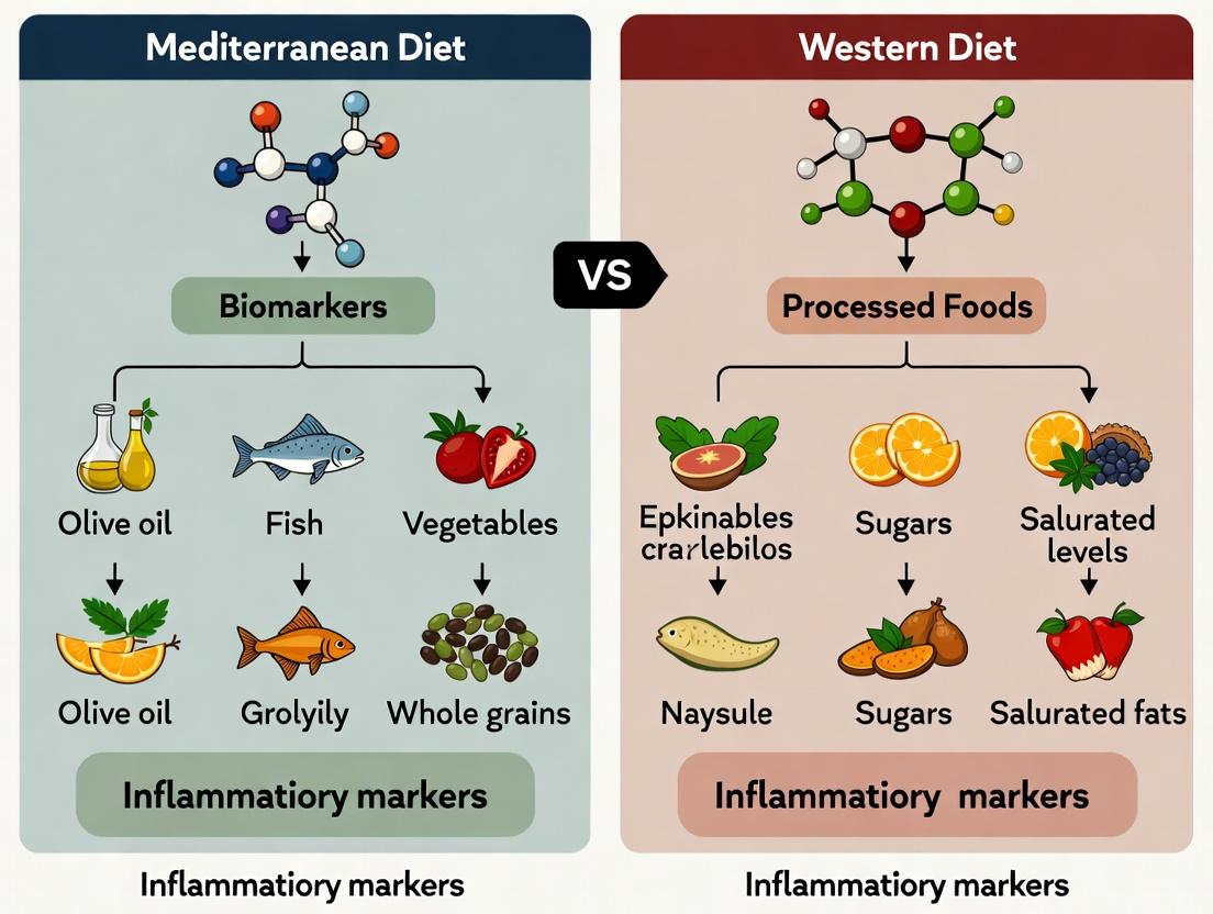 Inflammation at the Crossroads: A Scientific Analysis of Mediterranean vs. Western Diet Impacts on Inflammatory Biomarkers