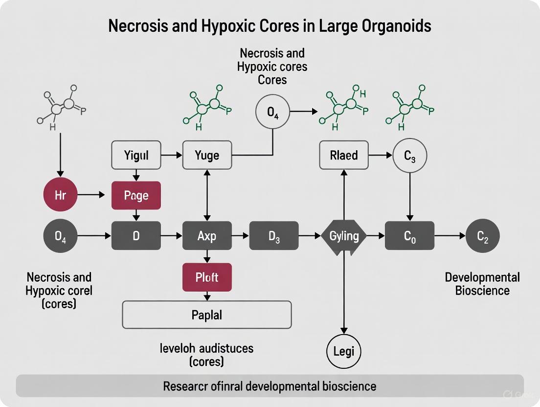Necrosis and Hypoxic Cores in Large Organoids: Causes, Solutions, and Clinical Translation