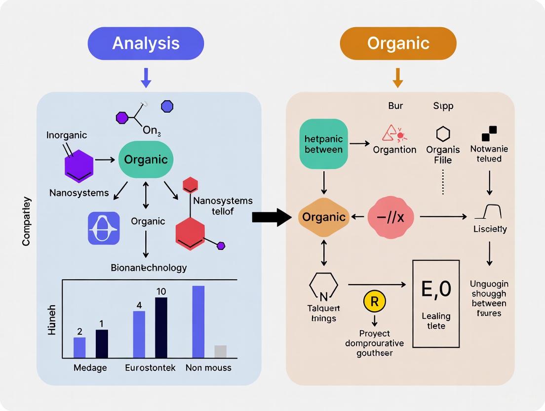 Inorganic vs. Organic Nanosystems: A Comparative Analysis for Advanced Drug Delivery and Biomedical Applications