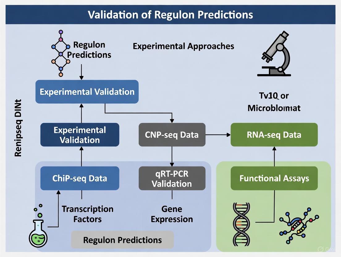 From Prediction to Proof: A Comprehensive Guide to Validating Regulon Predictions in Biomedical Research