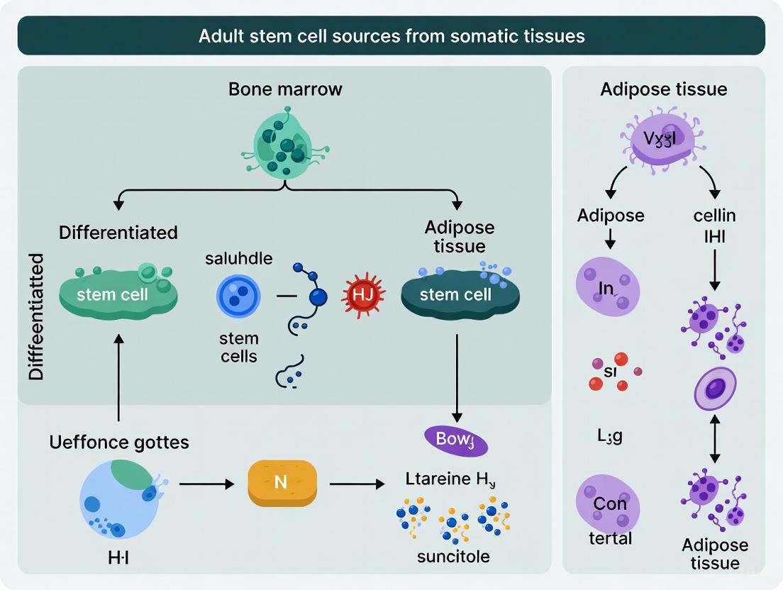 Adult Stem Cells from Somatic Tissues: A 2025 Guide to Bone Marrow and Adipose Sources for Research and Therapy