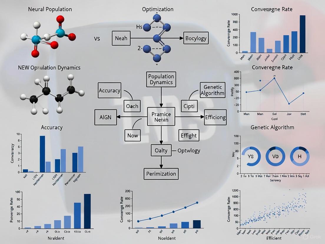 Neural Population Dynamics vs. Genetic Algorithms: A Performance Comparison for Complex Optimization in Biomedical Research