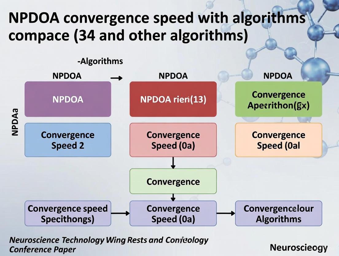 NPDOA Convergence Speed Analysis: Benchmarking a Brain-Inspired Optimizer Against Leading Algorithms for Drug Discovery