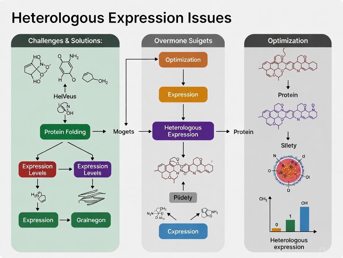 Overcoming Heterologous Expression Challenges: From Foundational Principles to AI-Driven Optimization