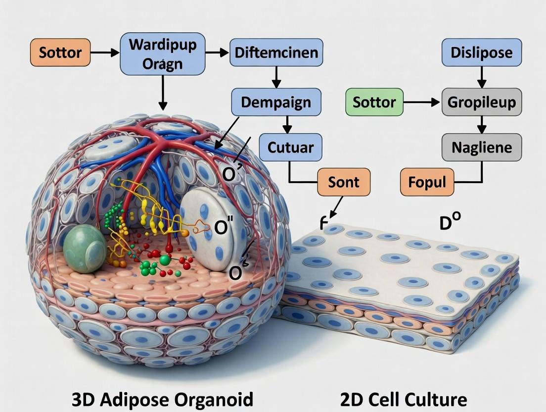 3D Adipose Organoids vs. 2D Culture: A Paradigm Shift in Metabolic and Drug Discovery Research