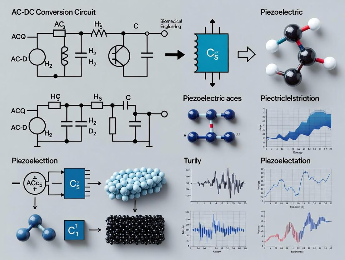 Powering Biomedical Devices: Advanced AC-DC Conversion Circuits for Piezoelectric Energy Harvesting