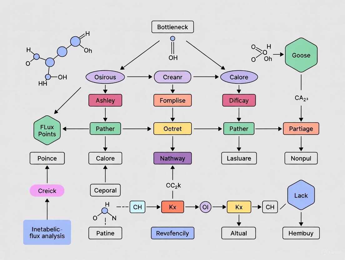 Unlocking Cellular Factories: A Guide to Metabolic Flux Analysis for Identifying Pathway Bottlenecks