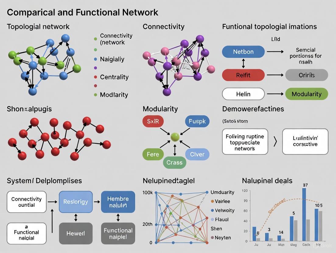 Topological vs. Functional Brain Networks: A Comparative Guide for Research and Clinical Translation