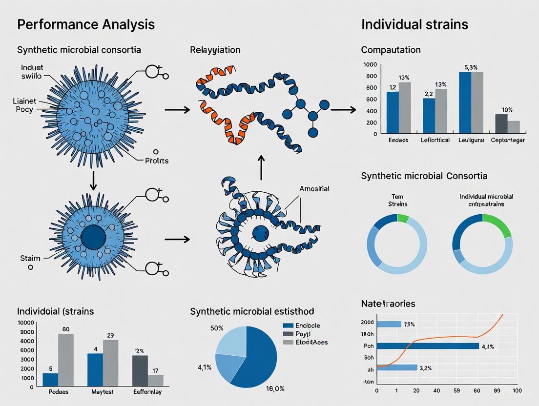 Synthetic Consortia vs. Single Strains: A Comparative Analysis of Performance, Design, and Clinical Potential