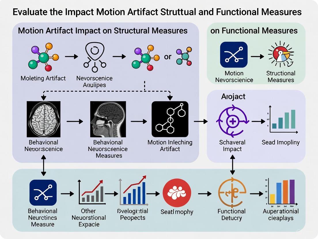 Motion Artifacts in Biomedical Imaging: A Comprehensive Guide to Evaluating Impact on Structural vs. Functional Measures
