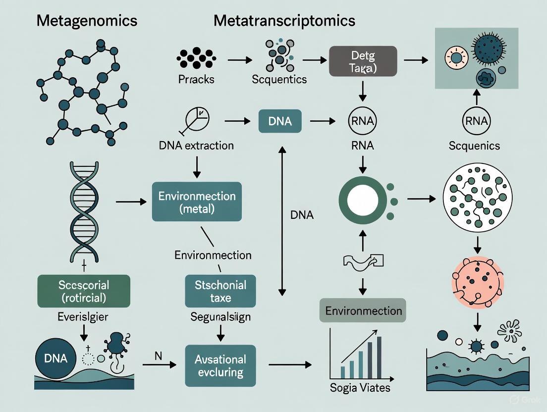 From Genes to Function: Integrating Metagenomics and Metatranscriptomics for Advanced Microbial Ecology and Precision Medicine