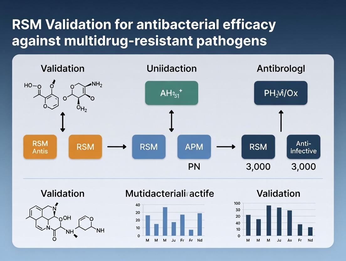 Response Surface Methodology (RSM) in Antibacterial R&D: A Systematic Approach for Validating Efficacy Against Multidrug-Resistant Pathogens