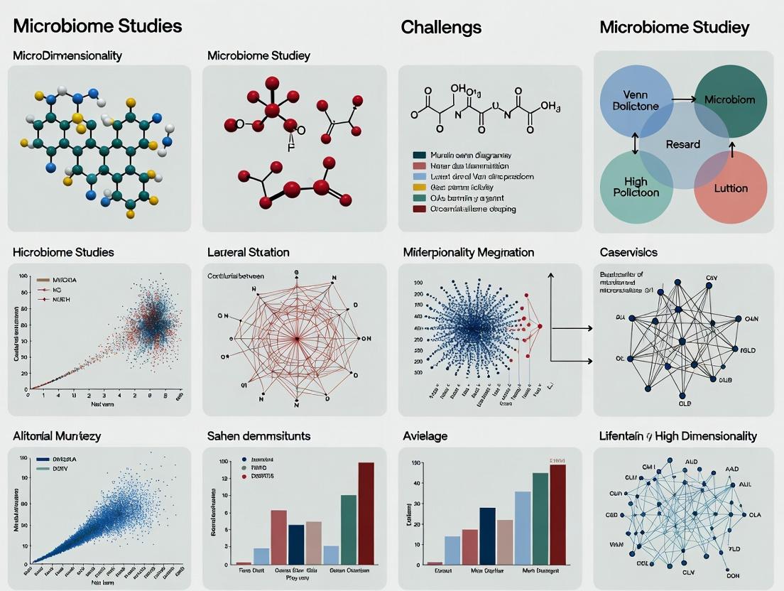 Navigating the p>>n Problem in Microbiome Research: Strategies for High-Dimensional Data Analysis