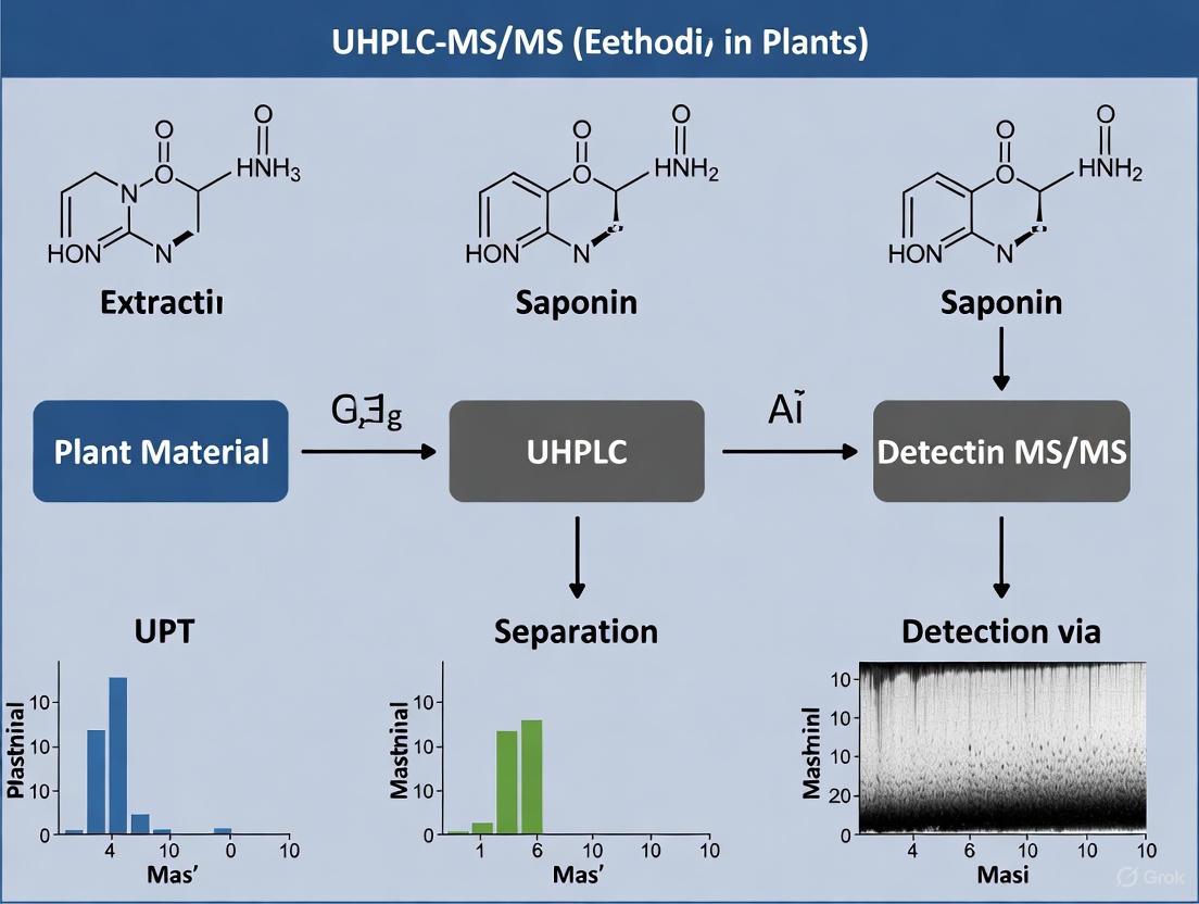 Development and Application of UHPLC-MS/MS for the Quantification of Bioactive Saponins in Plant Materials