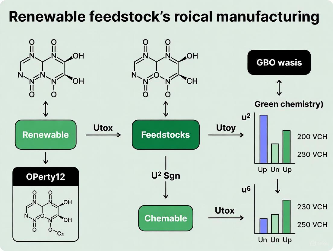 Renewable Feedstocks in Chemical Manufacturing: A Strategic Guide for Biomedical Research and Drug Development