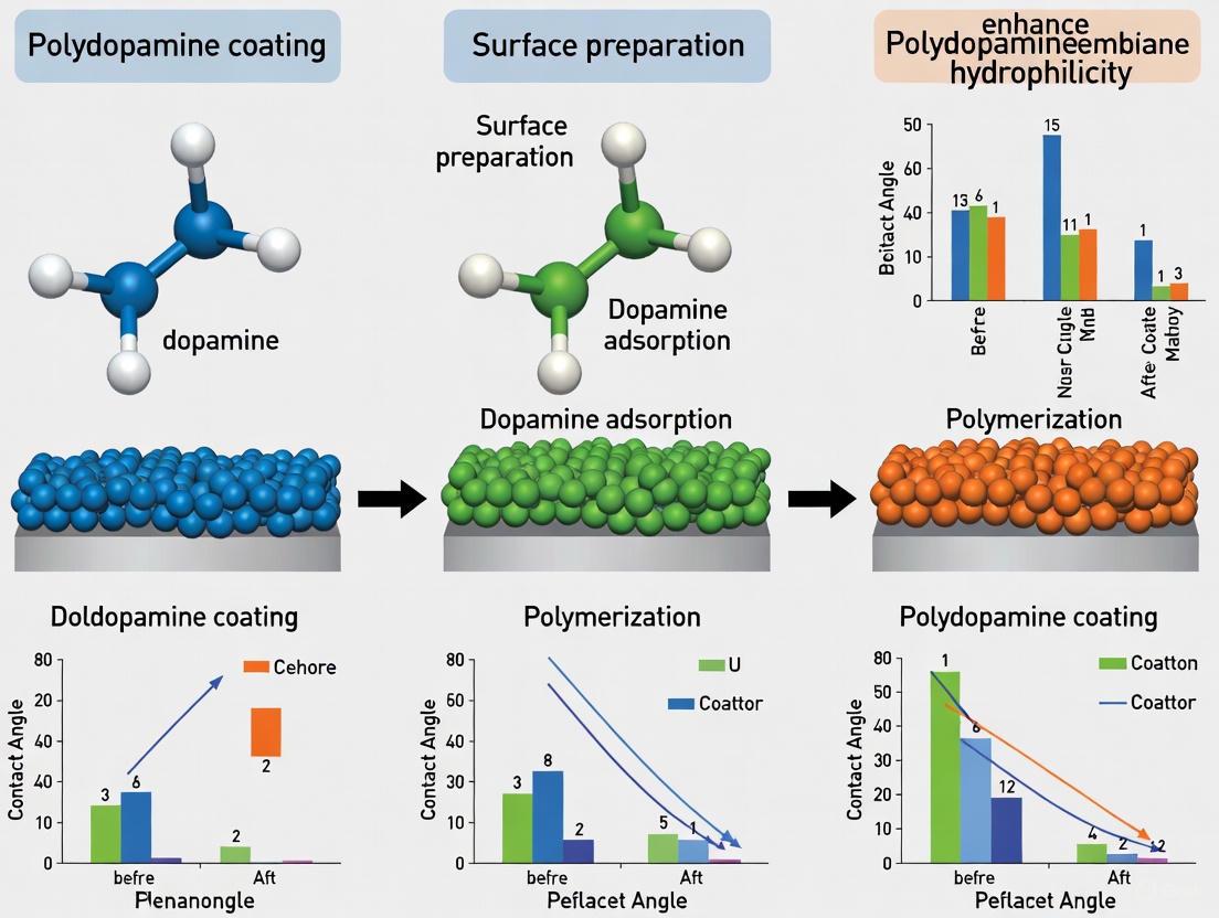Polydopamine Coating for Membrane Hydrophilicity Enhancement: Mechanisms, Applications, and Biomedical Prospects