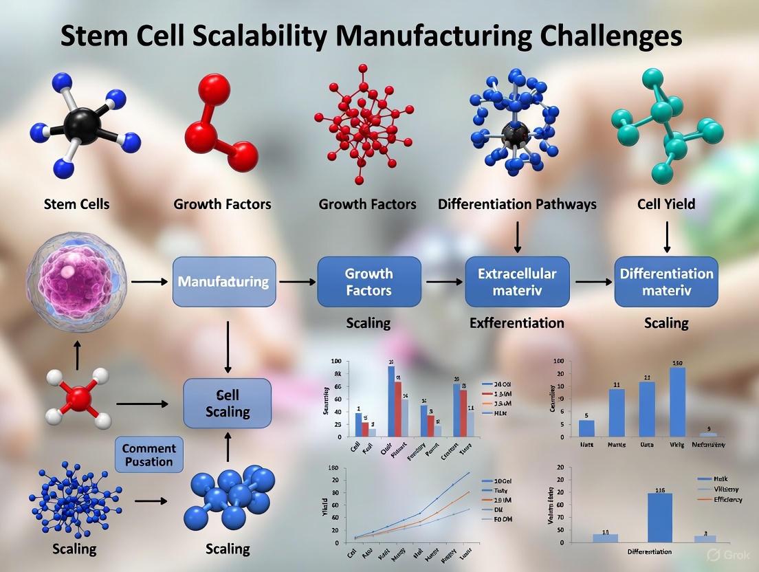 Overcoming Stem Cell Scalability Manufacturing Challenges: A 2025 Roadmap for Researchers and Developers