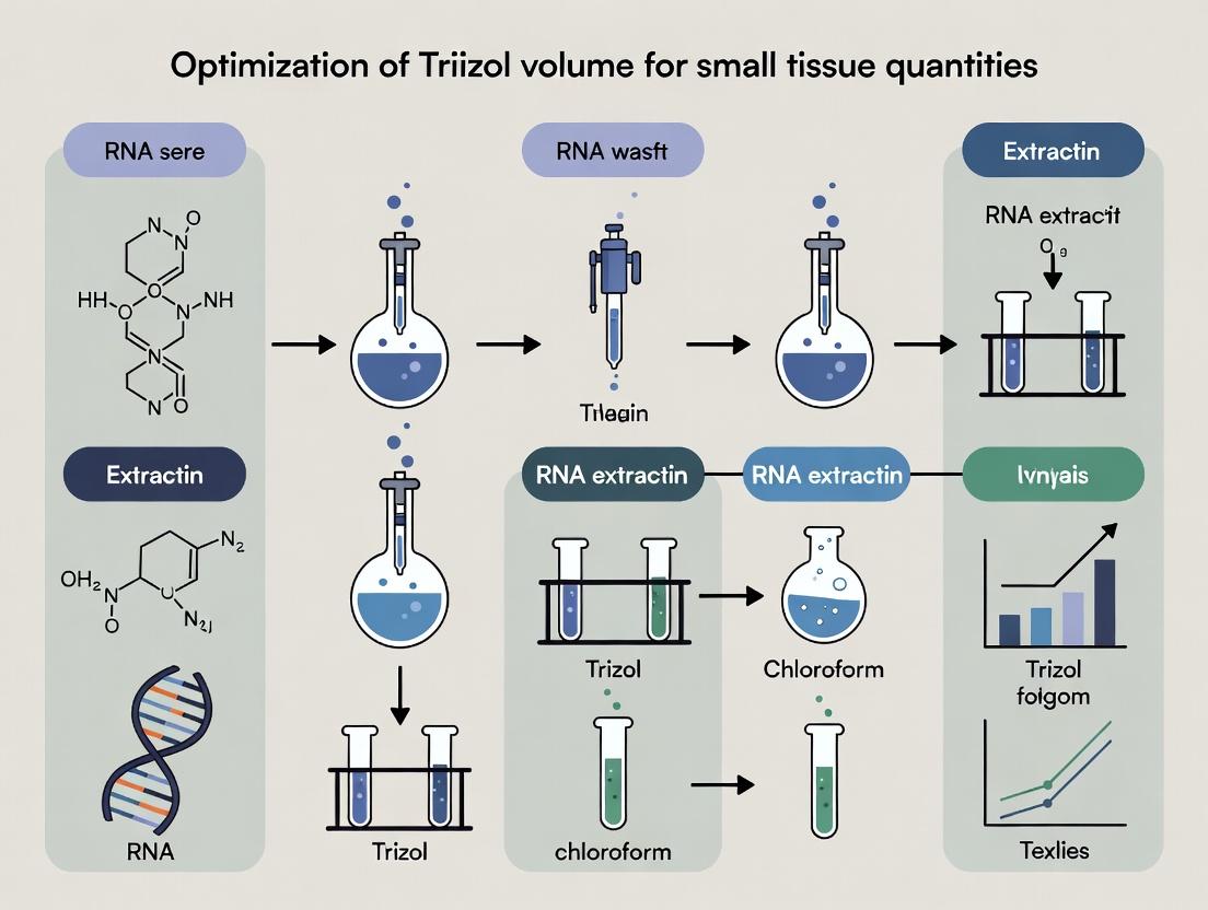 Optimizing TRIzol Volume for Small Tissue Quantities: A Strategic Guide to Cost-Effective, High-Yield RNA Extraction