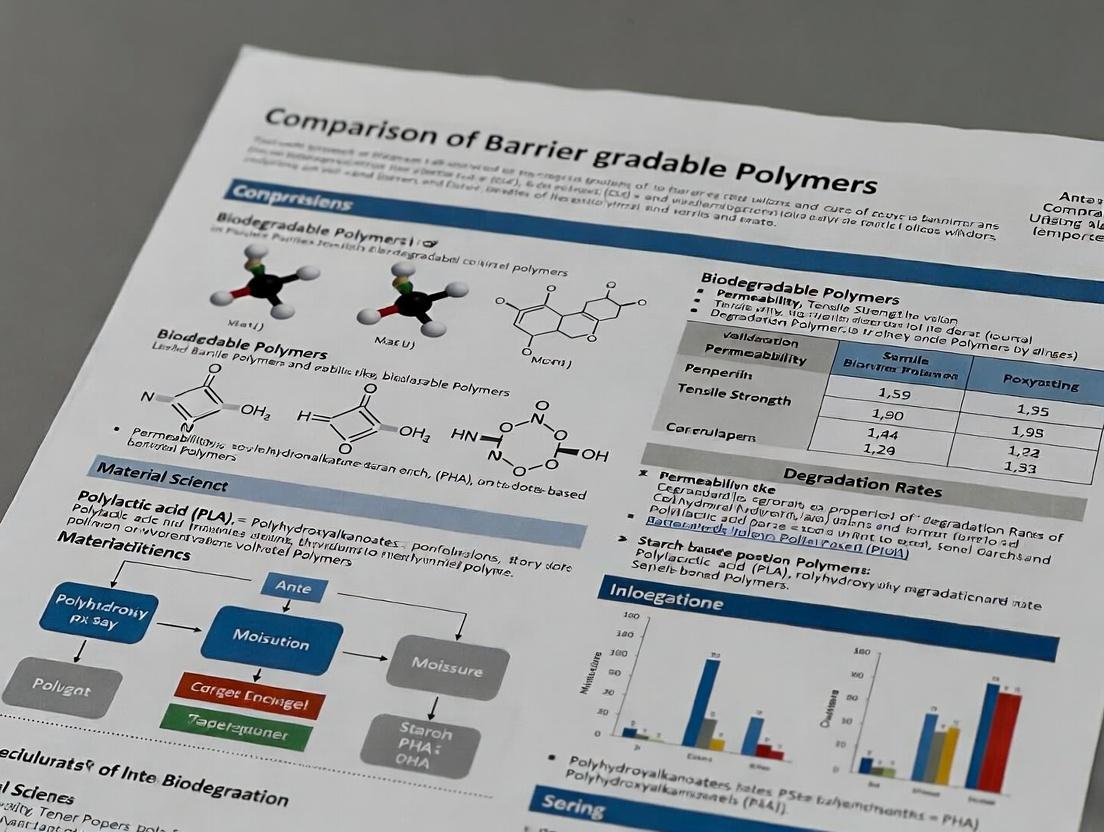 Barrier Properties Face-Off: A Scientific Guide to Oxygen & Moisture Resistance in PLA, PHA, PBS, and PCL