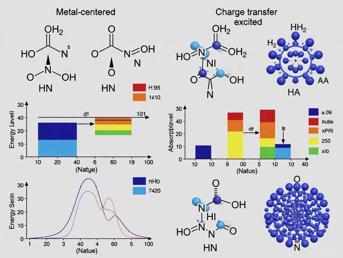 Metal-Centered vs Charge Transfer Excited States: Fundamentals, Applications, and Design Strategies for Biomedicine