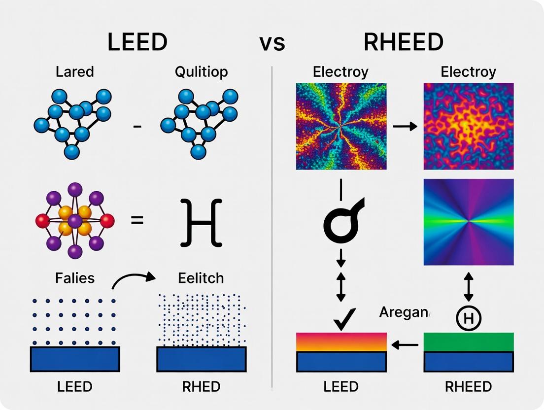 LEED vs RHEED: A Comprehensive Guide to Surface Analysis Techniques for Material Science and Biomedical Research